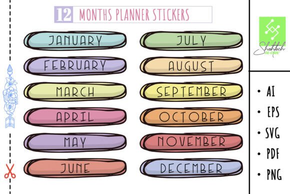 Evaluating SVG Months Planner Stickers and To-Do Lists for Organization