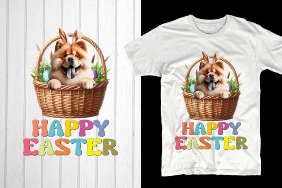 Happy Easter Chow Chow Dog Design