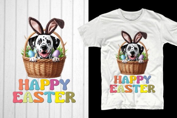 Happy Easter Dalmatian Dog Design Guide