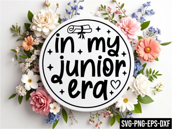 In My Junior Era Round Sign SVG: A Modern Design Staple