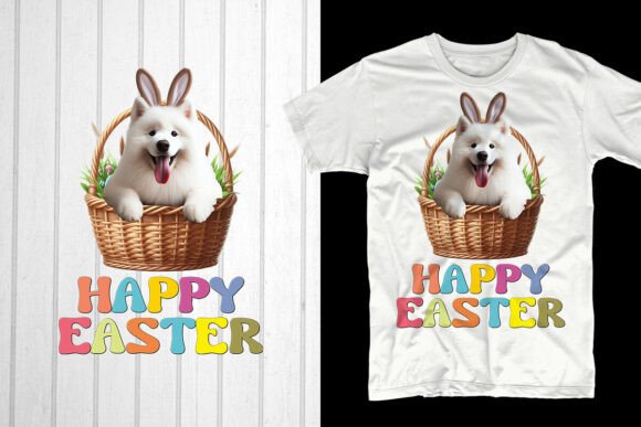 Spring Into Sales: The Ultimate Guide to Happy Easter Day Samoyed Dog Designs for POD