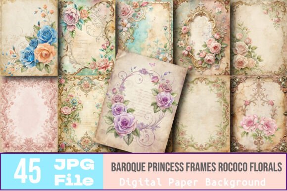 Unleashing Creativity with Baroque Princess Frames Rococo Florals