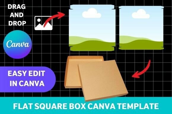 Why the Flat Square Box Canva Template is Your New Go-To for Custom Packaging